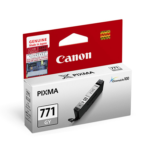 Canon CLI-771 GY 灰色墨水盒 (標準裝)